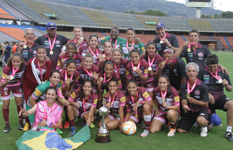 Ferroviaria, equipo braileño, campeón por primera vez de la Copa Libertadores Femenaina. Foto Conmebol