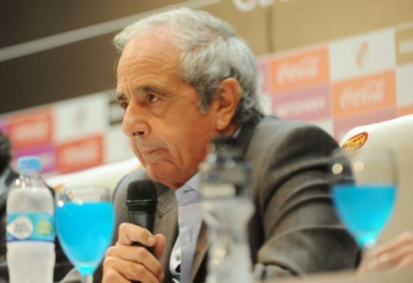 Rodolfo D’Onofrio, presidente de River Plate,  aseguró que se contactó con el colombiano Falcao para expresarle que tiene las puertas abiertas del club.  Foto  Télam, tomada del diario Perfil.