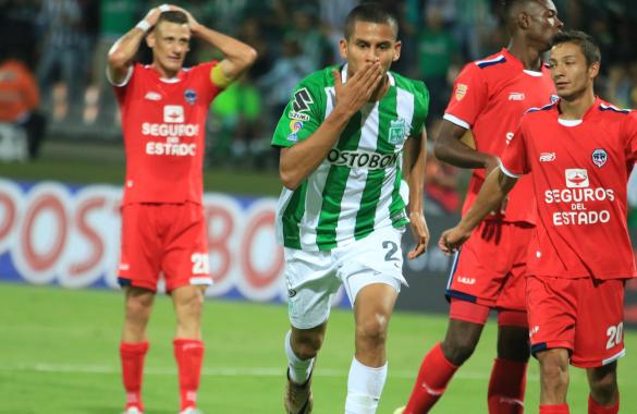 David Castañeda debut en primera división con gol, el hijo de Chepe, ex arquero verde. Victoria de Nacional, calendario al día y liderato. Foto tomada de la página web del Atlético Nacional.