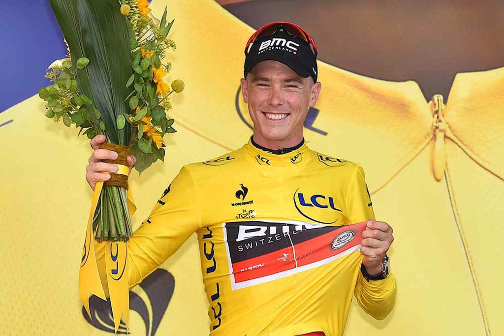 El australiano Rohan Dennis (BMC) fue el brillante ganador de la contrarreloj individual del Tour de Francia, a un sorprendente promedio de 55,446 kilómetros por hora. Foto cortesía Tim de Waele-BMC.