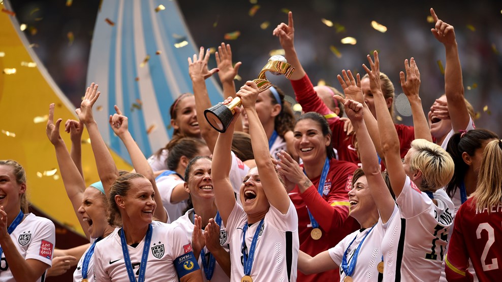 VANCOUVER, Canadá. La seleccíon femenina de Estados Unidos ganó a su similar de Japón por 5-2, con tres goles de Carli Lloyd y alcanzó el título mundial. Foto tomada de Fifa.com 