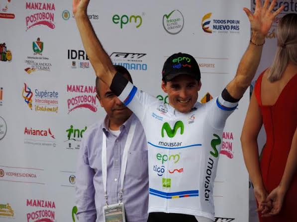 El pedalista Óscar Sevilla (EPM-Une), a los 38 años logró la triple corona en la Vuelta a Colombia. Se impuso en la cronometrada final en el alto de Las Palmas. Foto cortesía.