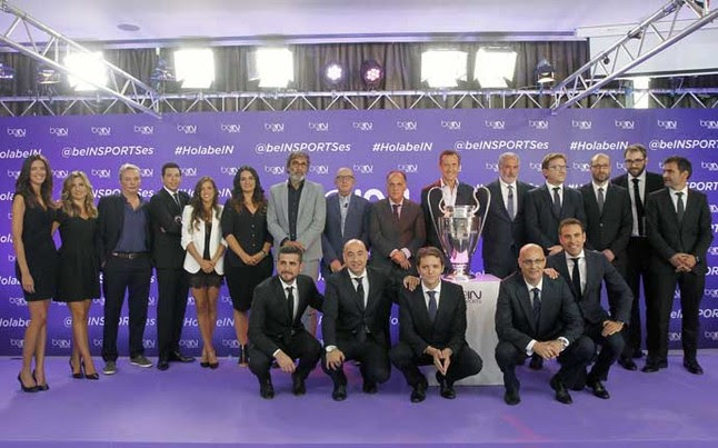 Todo el equipo de beIN Sports durante la presentación de su nueva programación en España beIN Sports.