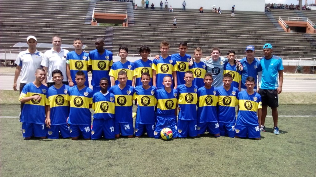 Sub-15 de Boca Juniors que participará en el Vacacional El Santuario