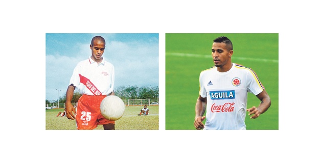 Macnelly cuando defendió los colores de la Selección Atlántico en el 2000. Y el Macnelly de hoy. Los cambios inevitables con el pasar de los años. Fotos tomadas de El Heraldo. 