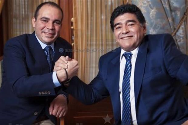 El príncipe Ali bin al-Hussein de Jordania es uno de los candidatos para llegar a la presidencia de Fifa. Es el recomendado de Diego Maradona. Foto tomada de canchallena.com.ar