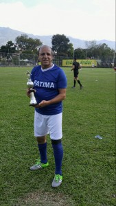 Carlos Mario Pérez, primer gol olímpico. Foto Carlos Julio Serna.