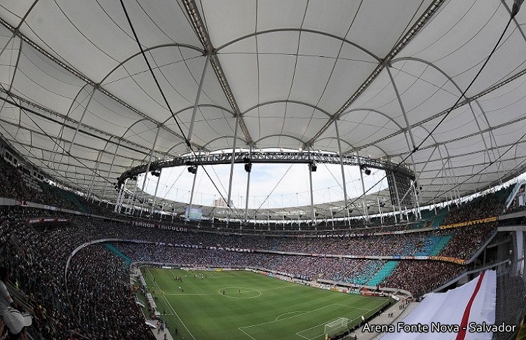 Estadio de Fonte Nova, un de las sedes del fútbol Olimpico, entre agosto 5 y 27 de este 2016. Foto AFP / tomada de la página web de la Conmebol