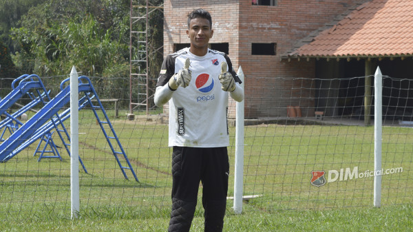 Octavio Patiño, alternativa del arco del DIM este miércoles en la tercera fecha de la Copa Águila, en su visita a Rionegro Águilas, en el Alberto Grisales, 3:00 p.m.