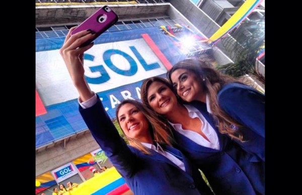 Ana María Navarrete, Rochyi Stevenson, Marina Granziera, cuota femenina del Gol Caracol en la Copa América Centenario. Foto tomada de http://noticias.caracoltv.com/