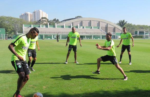 Último entrenamiento de Nacional en cancha de Palmeiras. Foto tomada de la página web del Atlético Nacional.