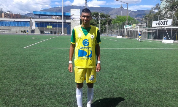 Sebastián Cuervo de la Selección  Caldas,  le hizo dos goles en la goleada  a Arauca  8 x 0. Foto Carlos Julio Serna / Cápsulas.
