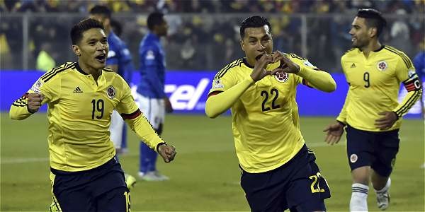 Jeison Mrillo marcó el gol de Colombia en la Copa América de Chile que significó triunfo ante Brasil, 1x0. Foto AFP, tomada de www.eltiempo.com.