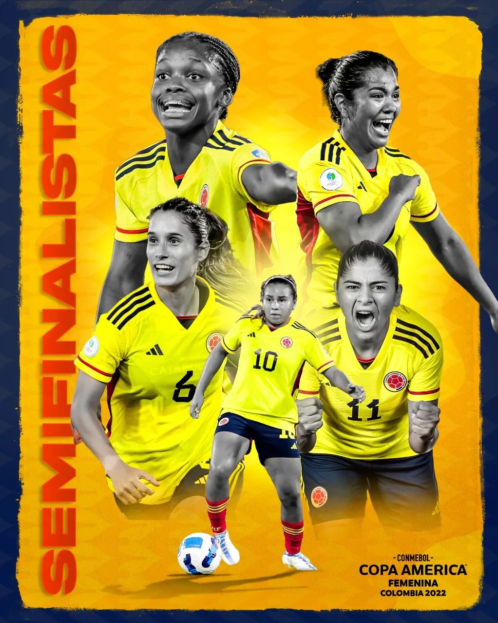 Este lunes, 7:00 p.m. el reto para la plaza de #Bucaramanga superar las asistencias de #Cali y #Armenia: #Colombia vs. #Argentina, primera semifinal.

#Futbol #FutbolFemenino #CopaAmerica #copaamericafemenina